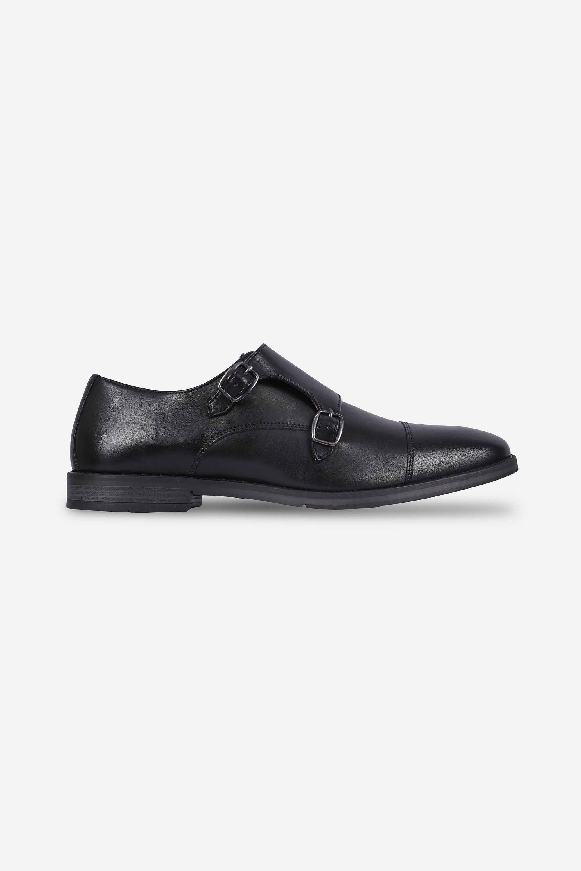Aubry Leather Double Monk Shoes