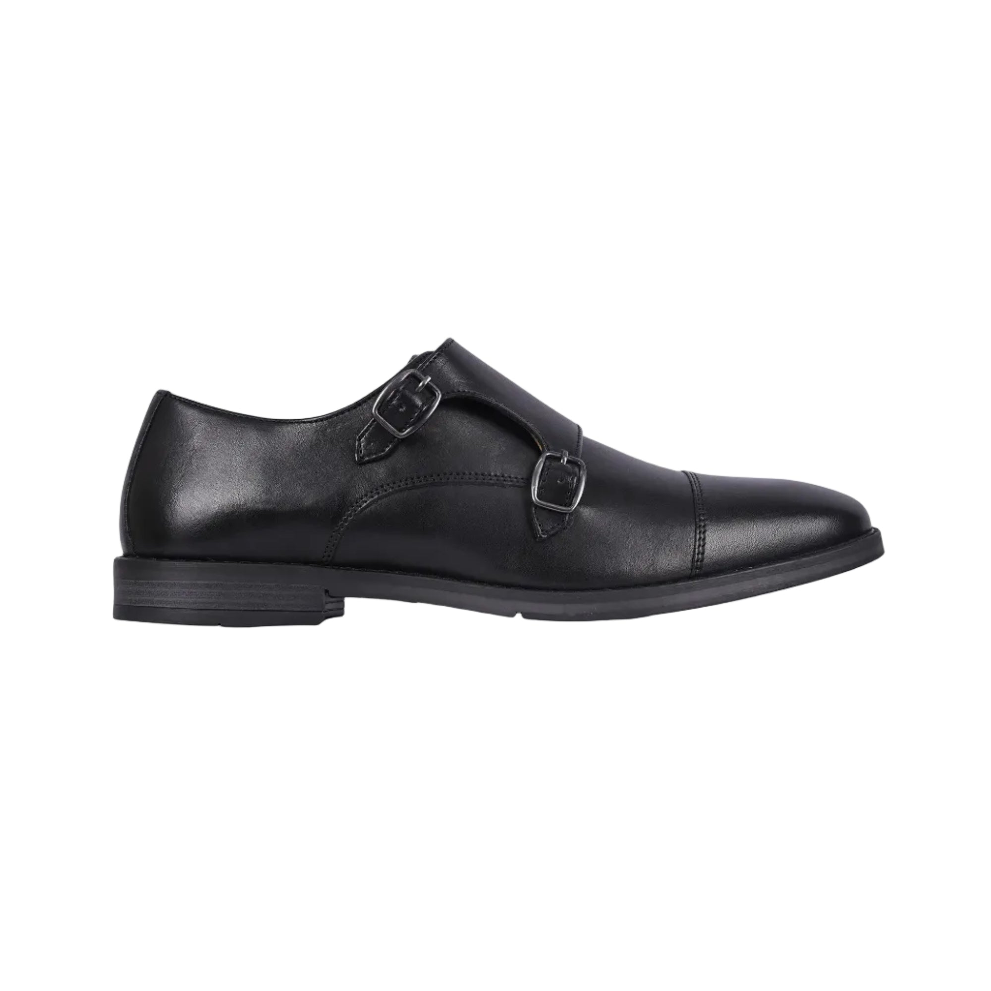 Aubry Leather Double Monk Shoes