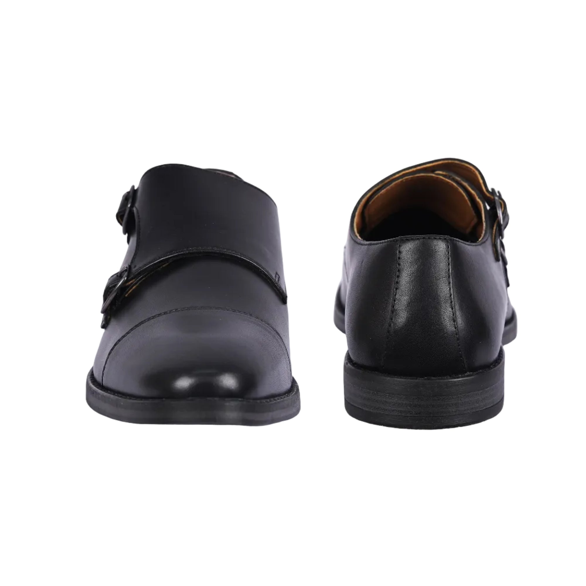 Aubry Leather Double Monk Shoes