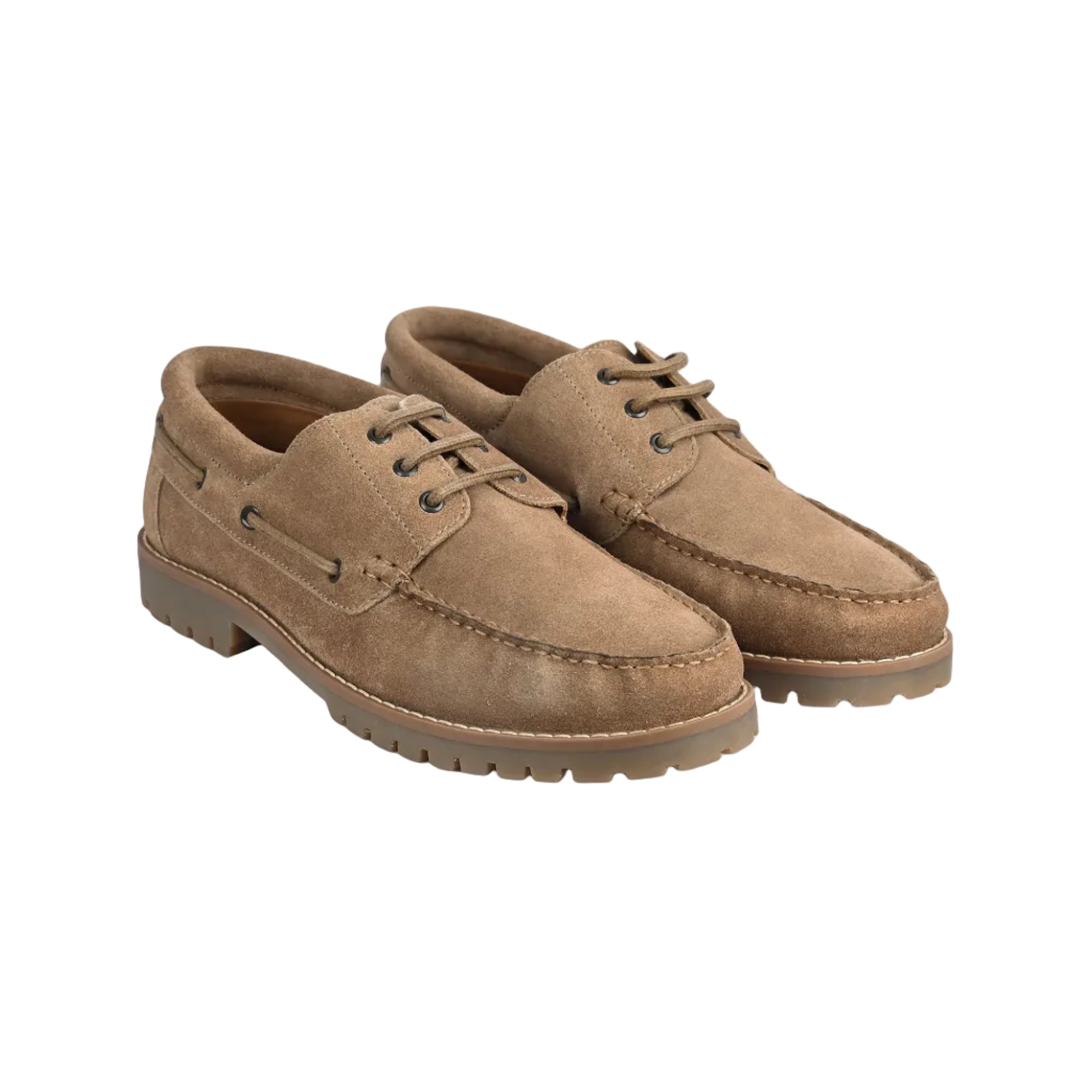 Cape Suede Boat Shoes with Cleated Sole