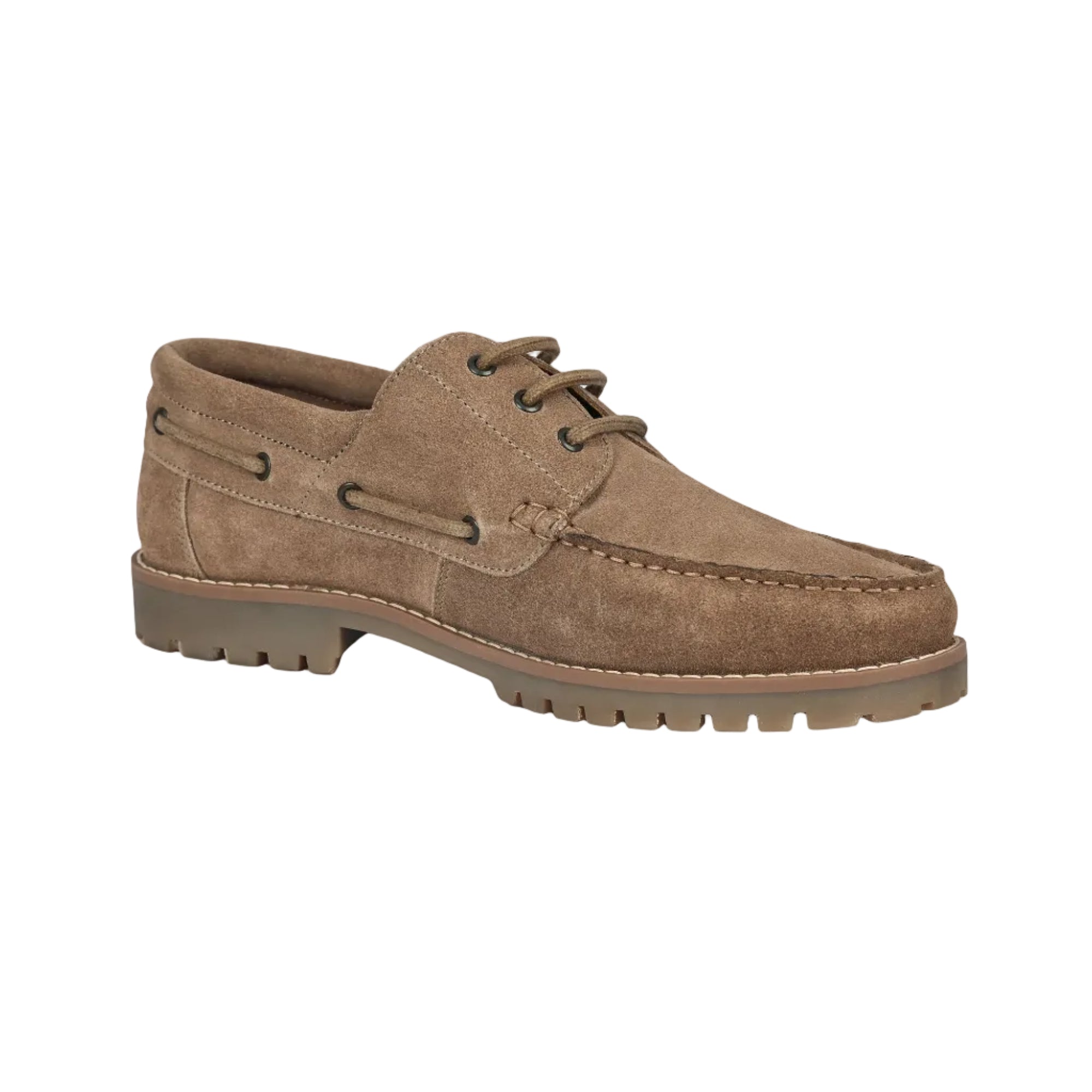 Cape Suede Boat Shoes with Cleated Sole