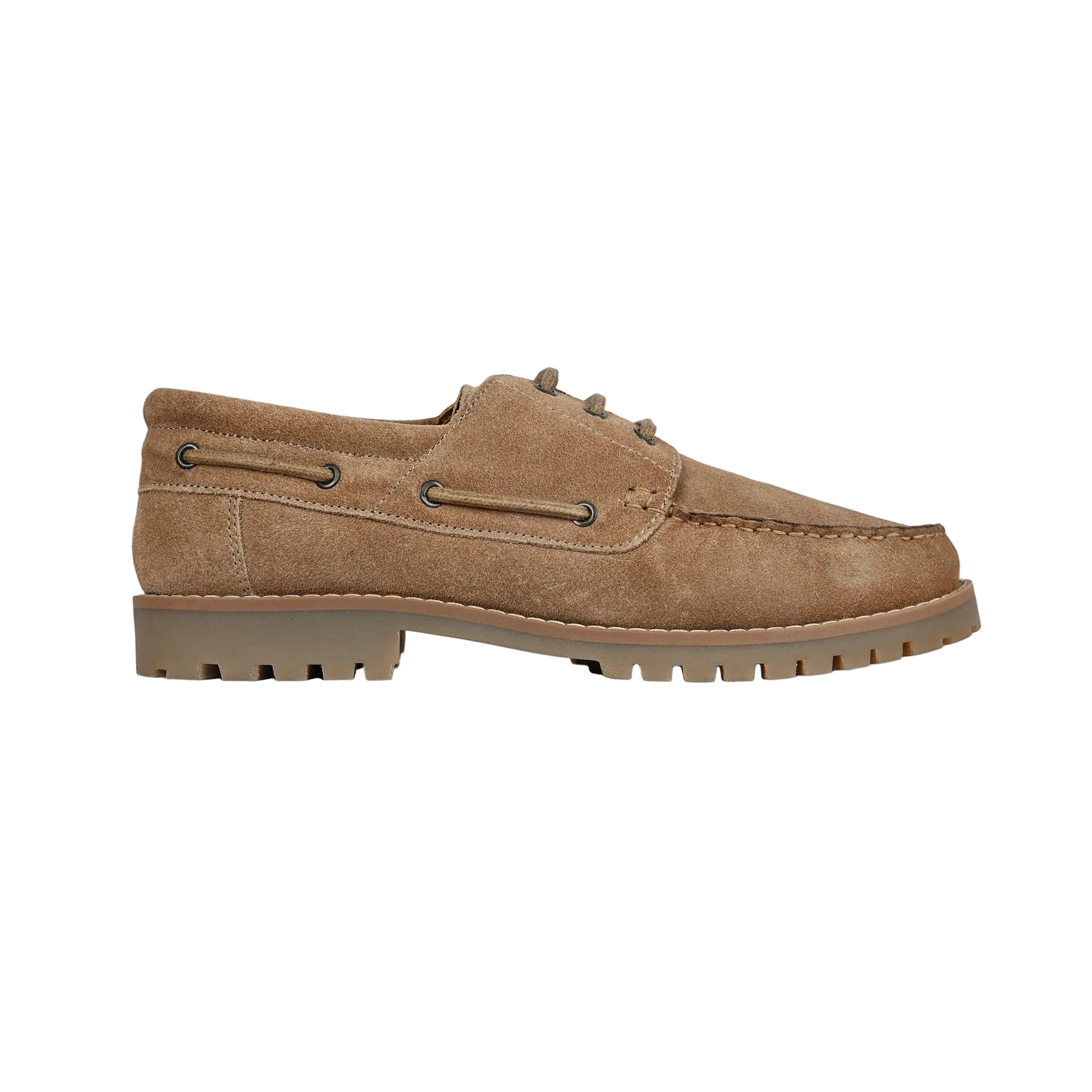 Cape Suede Boat Shoes with Cleated Sole