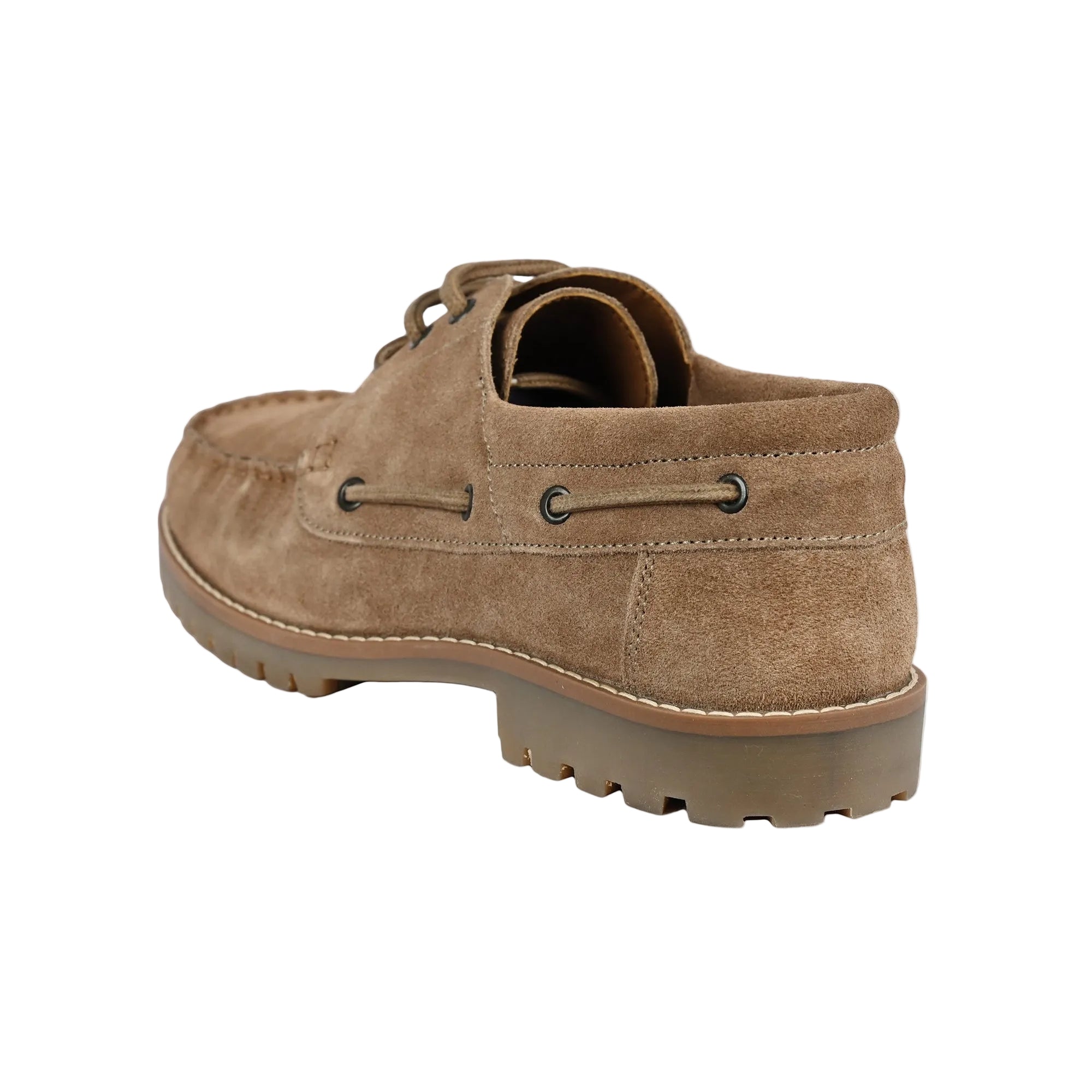 Cape Suede Boat Shoes with Cleated Sole