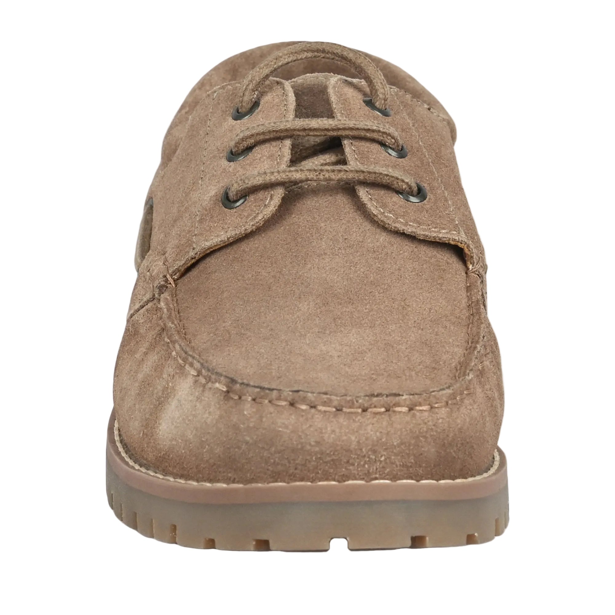 Cape Suede Boat Shoes with Cleated Sole
