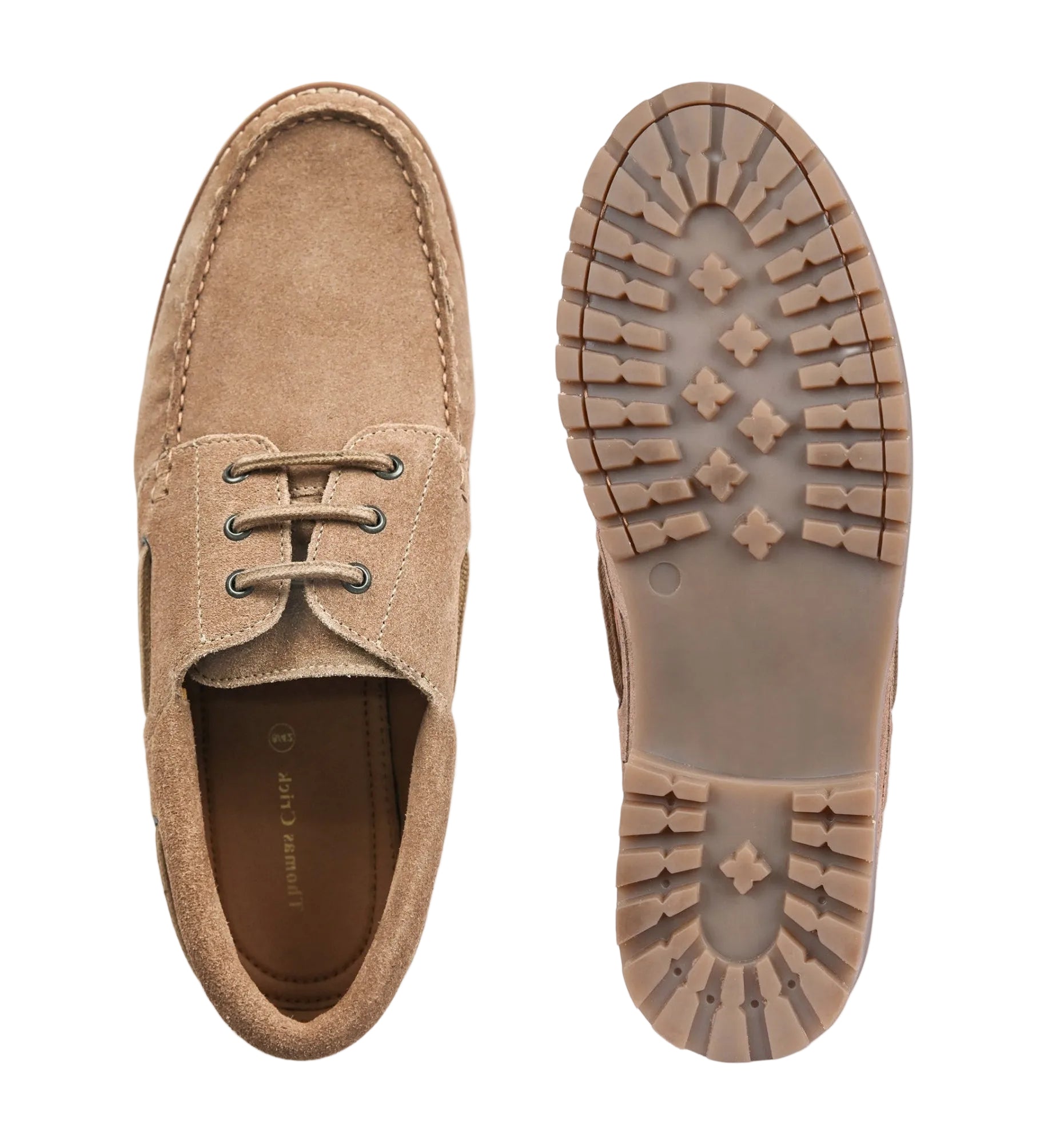Cape Suede Boat Shoes with Cleated Sole