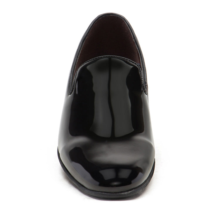 FRANKIE PATENT BLACK FLATS