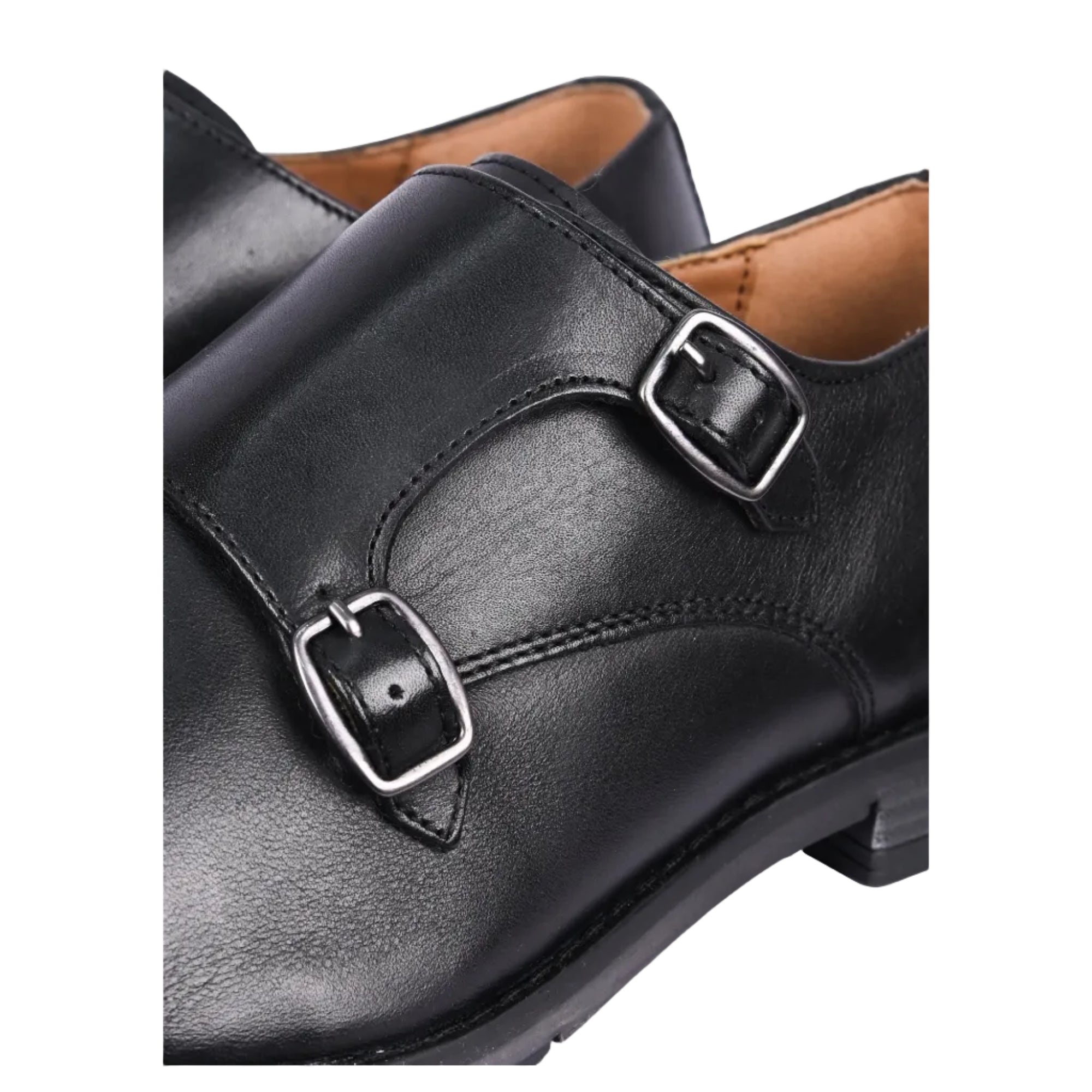 Aubry Leather Double Monk Shoes