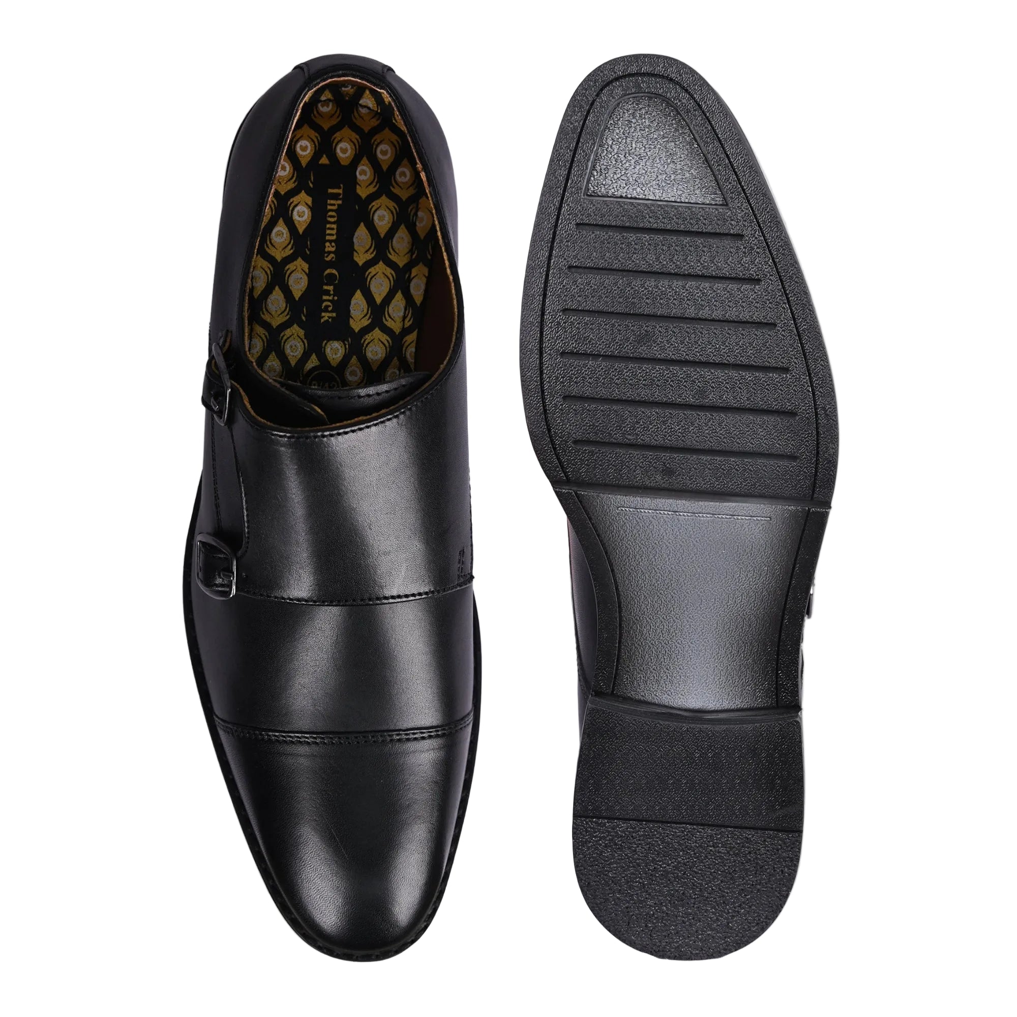 Aubry Leather Double Monk Shoes